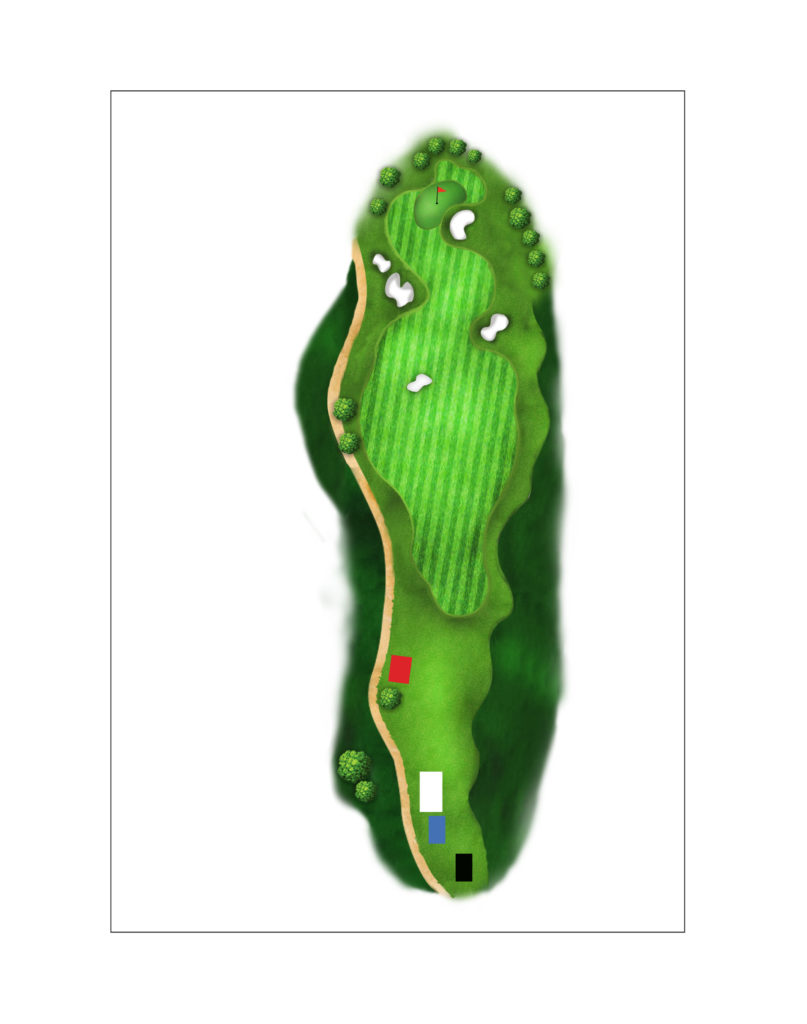 Hole 1 layout