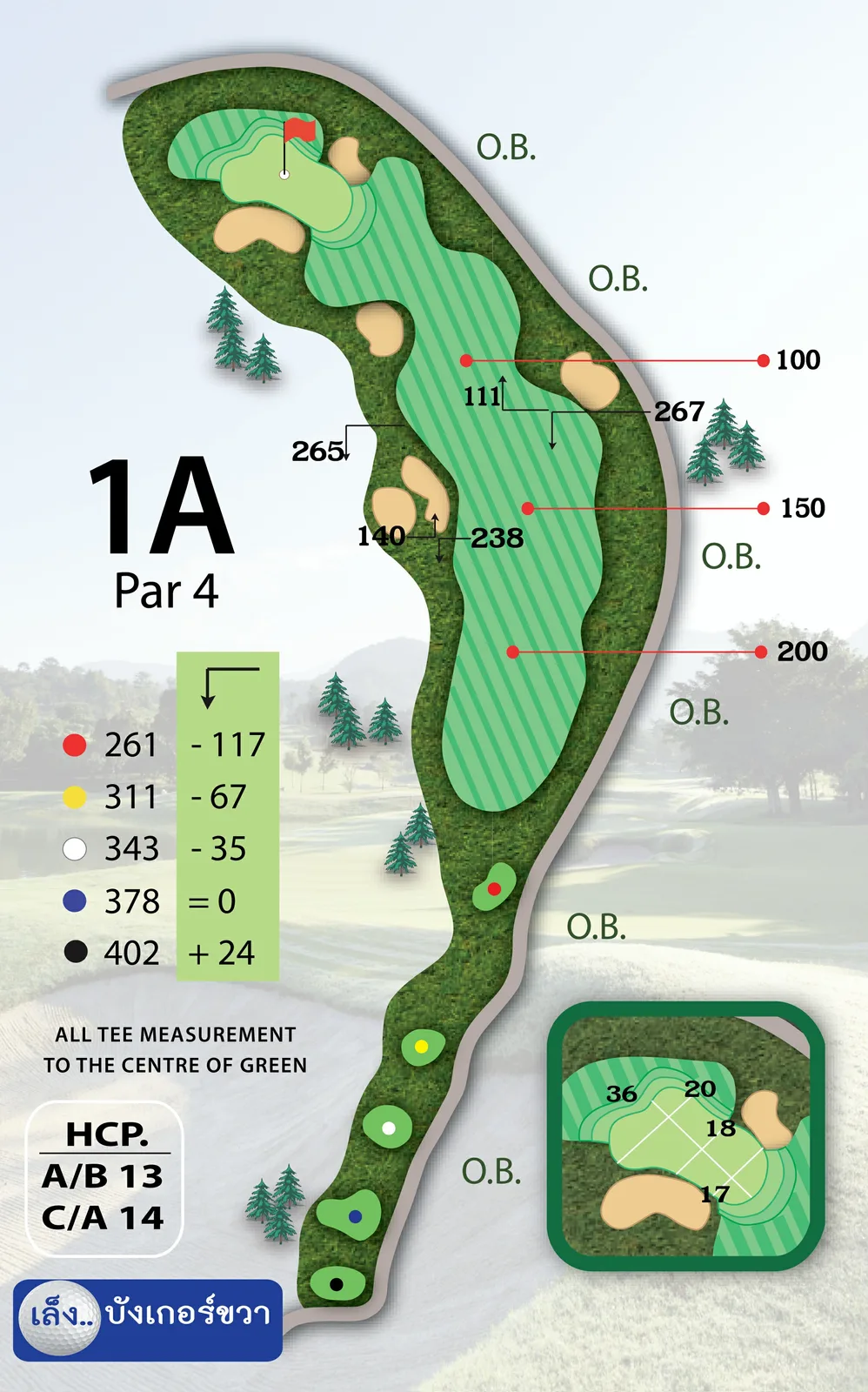 Hole 1 layout