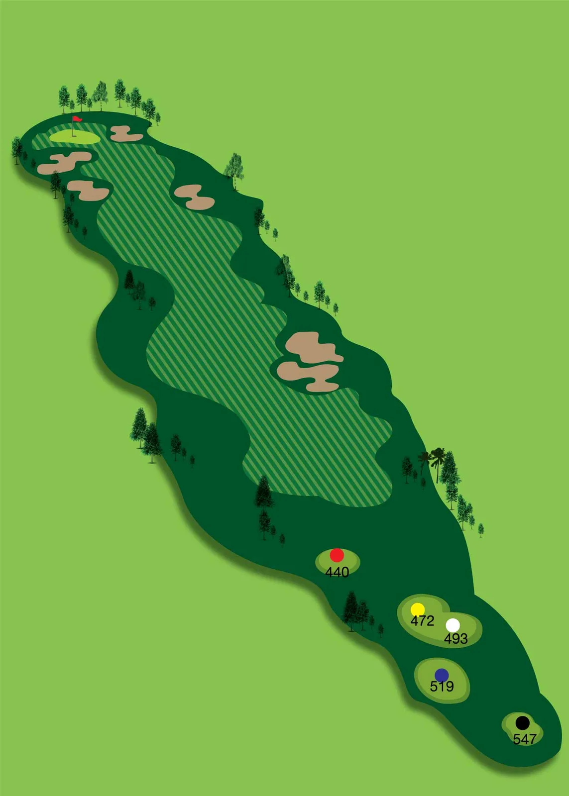 Hole 1 layout